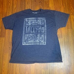 Y2K Men's XL Dark Gray Graphic T-Shirt Made in USA Biker Grunge ClassicStyle B18